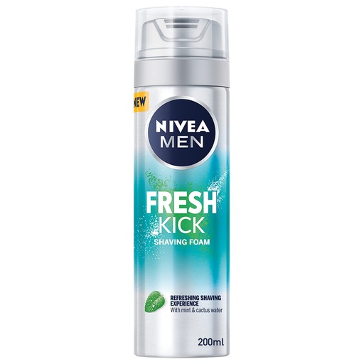 [613523] NIVEA Men Fresh Kick Shaving Foam, 200ml