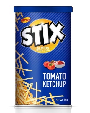 [615289] Kitco Stix Potato Sticks Tomato Ketchup 45g