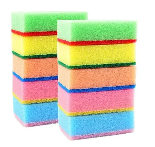 [616969] Crystal Colour Sponge 10Pcs