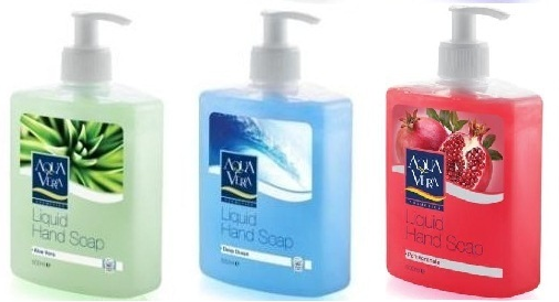 [619633] Aqua Vera Hand Wash Assorted 3*500 ml