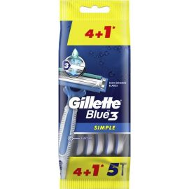 [621536] Gillette Blue 3 Simple 4+1 Free