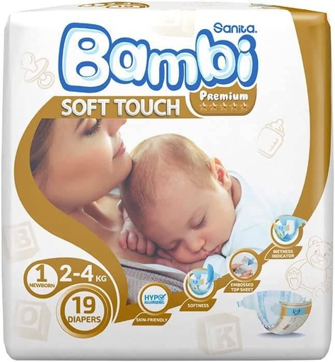 [623436] Bambi Baby Diaper Size 1 - 19pcs