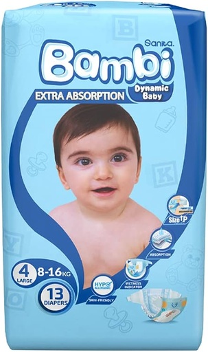 [623439] Bambi Baby Diaper Size 4 - 13 pcs |