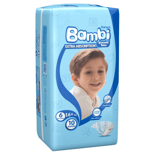 [623442] Bambi Baby Diaper Size 6 - 10 pcs
