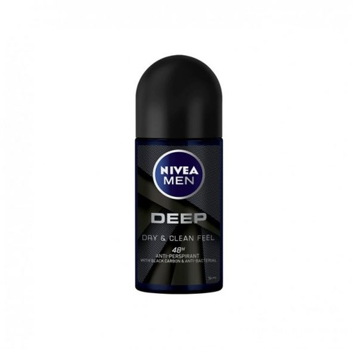 [623567] Nivea Deo Roll On Deep Black Carbon (m) 50ml