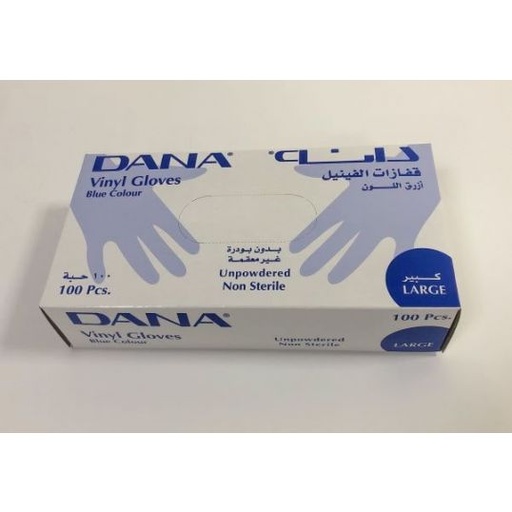 [624723] Dana Vinyl Gloves  Large 100 Pcs