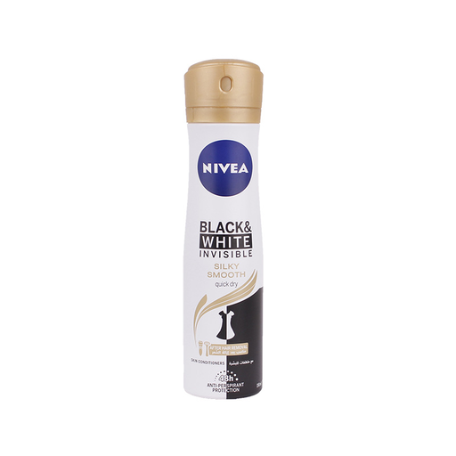 [624813] Nivea Deodorant Spray Black & White Silky Smooth (F) 150ml