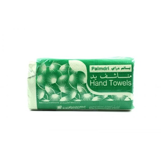[626045] Palmdri Hand Towel Green 150 Sheets