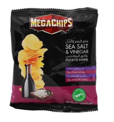 [627061] Mega Potato Chips Salt & Vinegar 13g