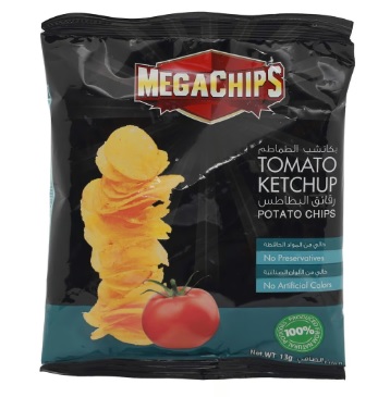 [627063] Mega Potato Chips Tomato Ketchup 13g