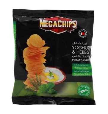 [627065] Mega Potato Chips Yoghurt & Herbs 13g