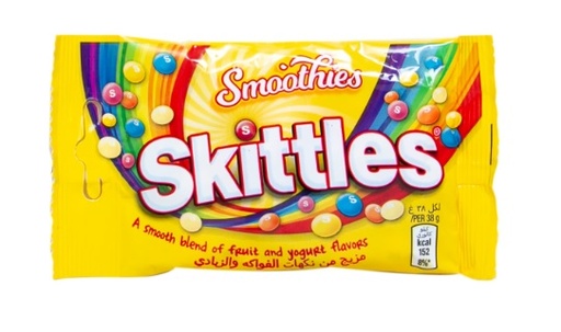 [627239] Skittles Smoothies Fruit And Yogurt Flavoured Chocolate 38 g