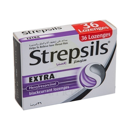 Strepsils Extra Blackcurrent Lozenges 36*