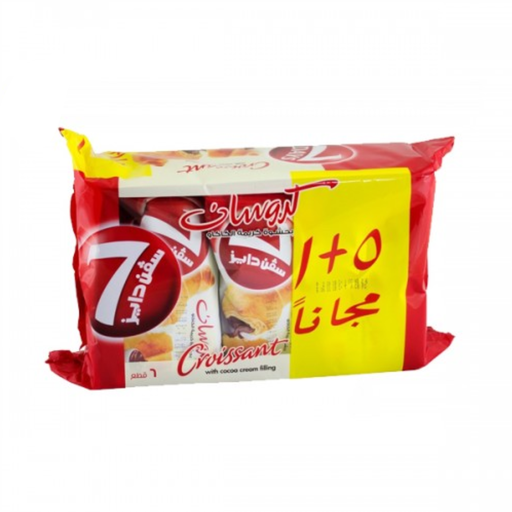 7 Days Croissant With Cocoa Cream Filling 6 x 55 g