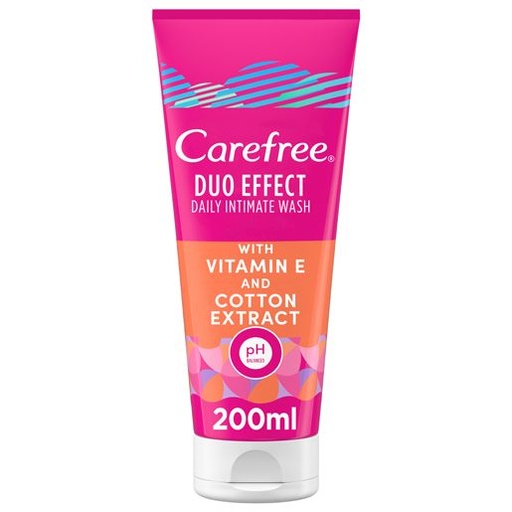 Carefree Daily Intimate Wash with Vitamin E & Cotton Extract 200ml