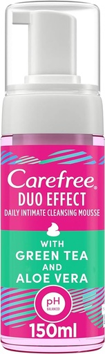 CAREFREE Daily Intimate Cleansing with Green Tea & Aloe Vera 150ml
