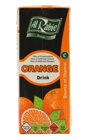 Al Rabie Orange Drink 200Ml