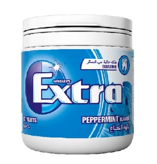 Wrigley's Extra Peppermint Bottle Gum, 84g