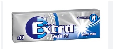 Wrigley's Extra White Peppermint Pellets Silver Blue Gum, 14g