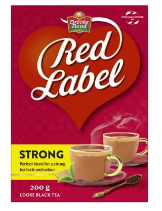 Brooke Bond Red Label Strong Black Loose Tea, 200g